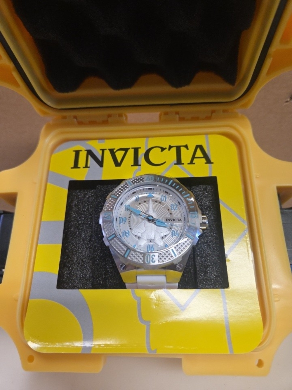 Invicta Men’s Silver and White Stainless Steel Watch #50667